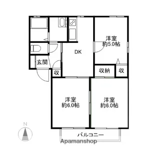 サニーコート(上佐鳥町)A・B【1階】の間取り