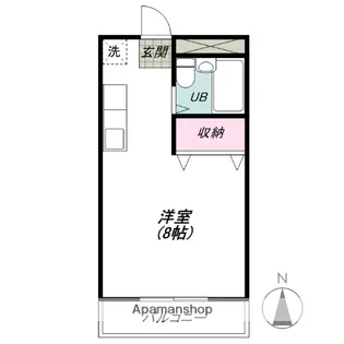 ハイツあかつき【2階】の間取り