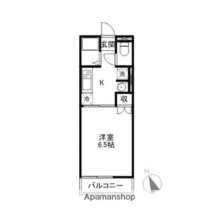 メルローズ朝倉【111号室】の間取り
