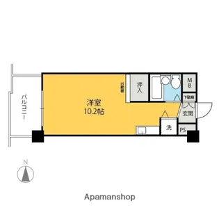 ダイヤモンドスクエア前橋【3A号室】の間取り