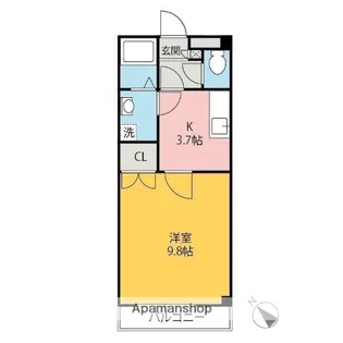 広瀬ハイツ三千鶴【205号室】の間取り