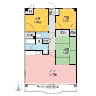 レオ・ドリーム天川【303号室】の間取り