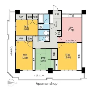 フィフティストームマンション5TH【703号室】の間取り