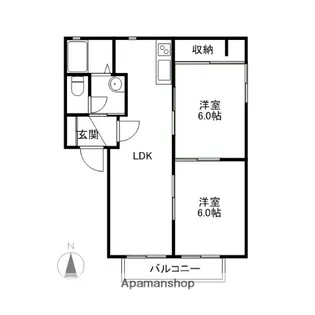 マーブルA・B【1階】の間取り