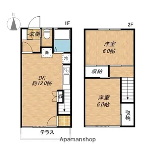 コヤマハイツ【102号室】の間取り