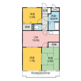 グローリアスB【2階】の間取り