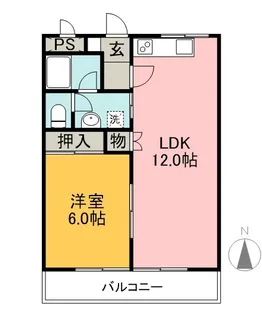 第二サンライフ大嶋【1階】の間取り