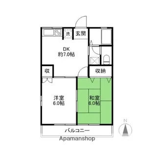 メゾンスフィア【201号室】の間取り