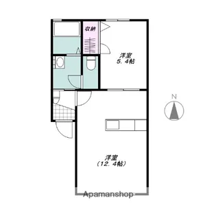 ウィンドワード【1階】の間取り