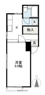 ライフワン【102号室】の間取り