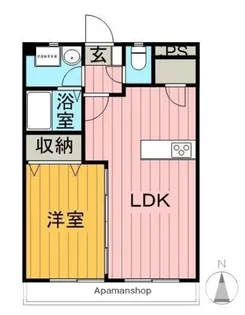 青木マンション【205号室】の間取り