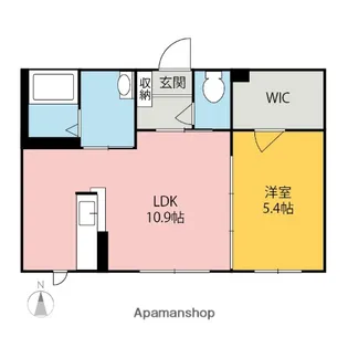 フェリシア【1階】の間取り