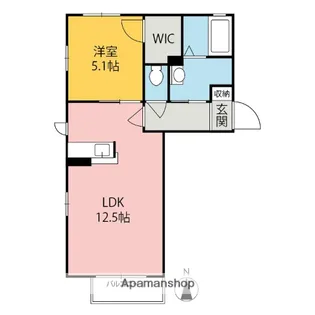 フェリシア【2階】の間取り