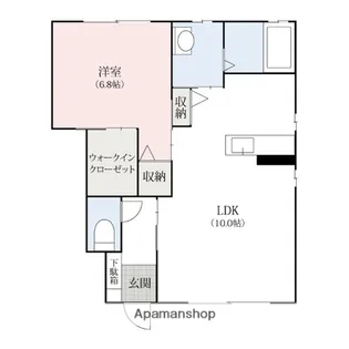 サンモールA・B【1階】の間取り