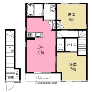 サンモールA・B【2階】の間取り