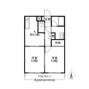 二樹マンション【3階】の間取り
