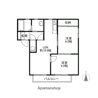 パーシモンABCD【1階】の間取り