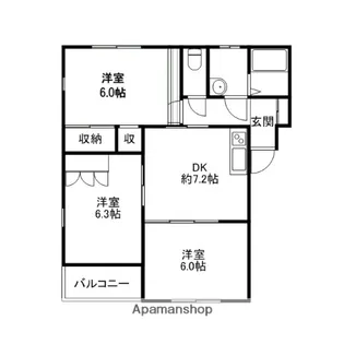 クラインヴィラ【2階】の間取り