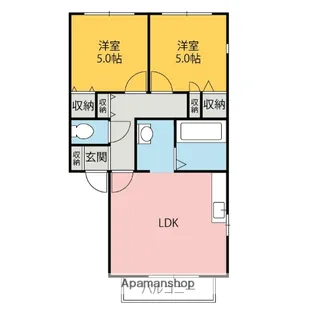セゾン・マリート【1階】の間取り