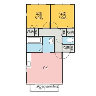 セゾン・マリート【1階】の間取り