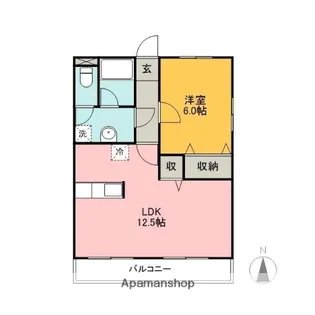 ボヌール【301号室】の間取り