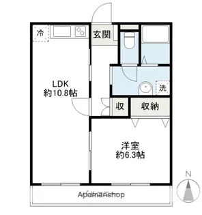 幸コーポ【207号室】の間取り
