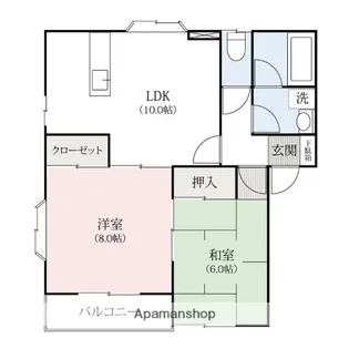 群馬県前橋市青柳町【アパート】の間取り