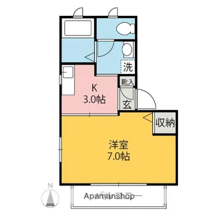 コスモコーポ【2階】の間取り