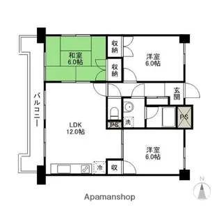 エルドラードハイツ【302号室】の間取り