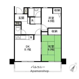 ライオンズマンション前橋千代田町【503号室】の間取り