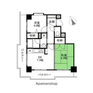 ライオンズマンション前橋千代田町【501号室】の間取り