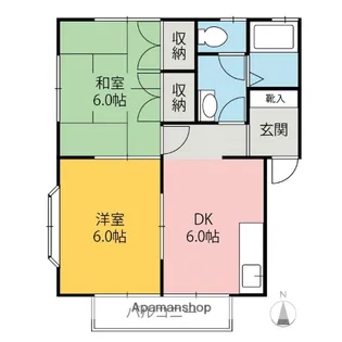 スリーエトワールA・B・C【1階】の間取り