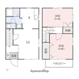 フローラルパレス桜梅【2階】の間取り