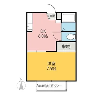 セゾン朝倉A・B【2階】の間取り