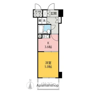 ダイアパレス前橋大友町【12階】の間取り