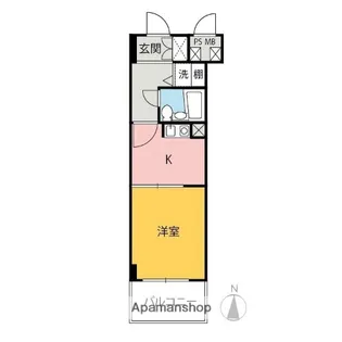 ダイアパレス前橋大友町【702号室】の間取り