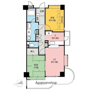 ウィンベルコーラス前橋第一【307号室】の間取り