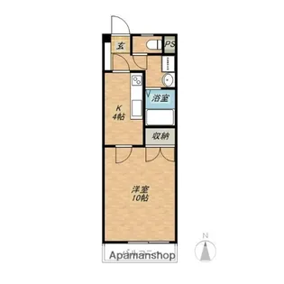 西片貝ハイツ三千鶴【402号室】の間取り