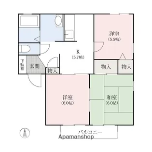 群馬県前橋市関根町2丁目【アパート】の間取り