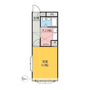 ベルピアドリーム吉岡【205号室】の間取り