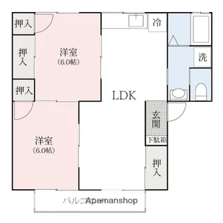 スプリングすぐろA・B【2階】の間取り