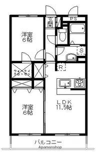 カーサ・ウィスタリア【305号室】の間取り