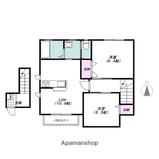 ラティールC・D【2階】の間取り