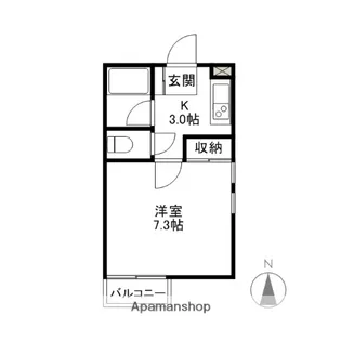 シティハイツセントポーリア【1階】の間取り