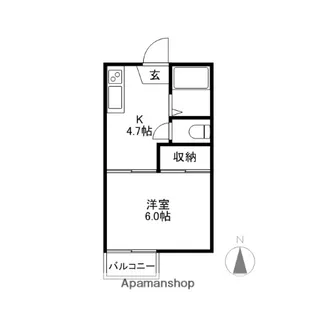 ヘリオドール【1階】の間取り