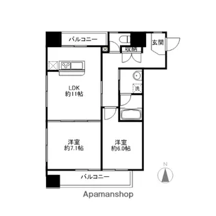 ピアビル【6階】の間取り