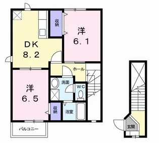デュオ【2階】の間取り