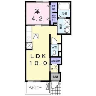 ドリームハイツA【1階】の間取り