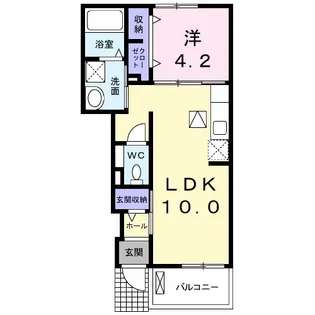 ドリームハイツA【1階】の間取り