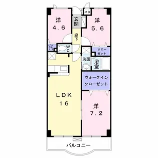 リアルト・パレス【3階】の間取り